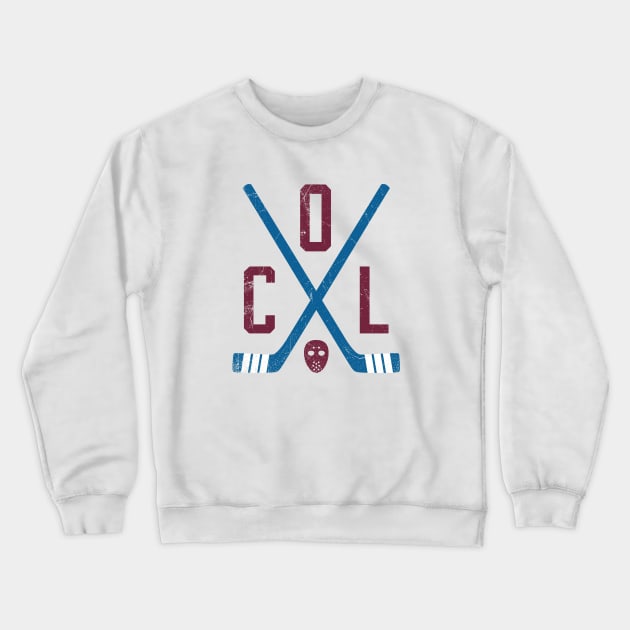 COL Retro Sticks - White Crewneck Sweatshirt by KFig21